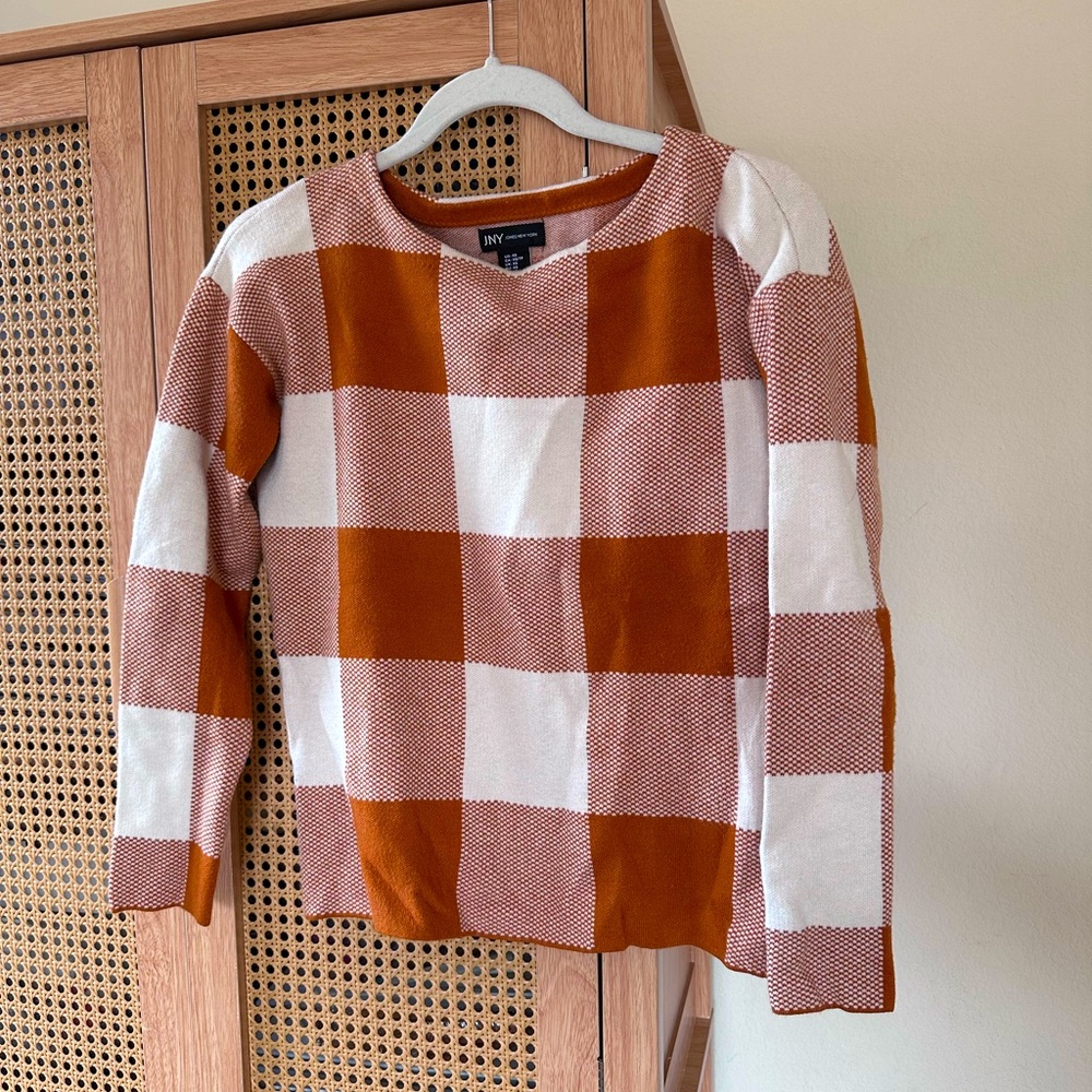 Burnt orange sweater